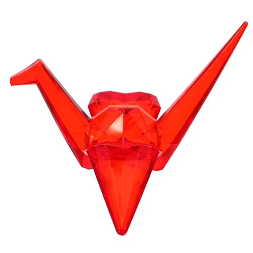 JOINPAYA Kranichstatue: Transparentes Tierornament Aus Acryl – Origami-Dekoration Für Geburtstagsfeiern, Kinderzimmerdekor Und Eltern-Kind-interaktion von JOINPAYA