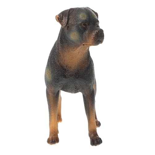 JOINPAYA Realistische Hundefigur Kunststoff Kognitives Hundespielzeug für Kinder Simuliertes Hundemodell Tiermodell Dekoration Interaktives Spielzeug für Garten und Zuhause von JOINPAYA