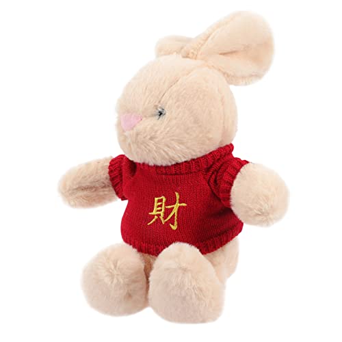 JOINPAYA Kuscheltier Kuscheltier für Toys for Glückskaninchen Plüsch ausgestopftes Kaninchen Plüschtier entzückendes Kinderspielzeug PP Baumwolle Brown von JOINPAYA