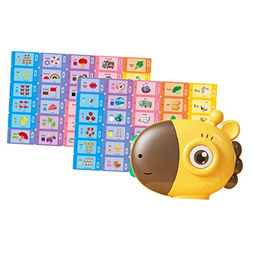 JOINPAYA Lernmaschine Giraffe mit Steckkarten Englisch Lernspielzeug Interaktives Sprachspielzeug für Vorschulkinder mit Wiederholfunktion und Bunten Karten für Spielerisches Lernen von JOINPAYA