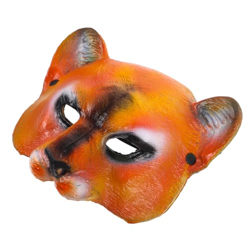 JOINPAYA Löwenmaske Led-maske Nonnenmaske Halloween Halloween-maske Maskerade-maske Für Frauen Maskottchen Halloween-cosplay-masken Maskerade Dekorationen Karnevalskostüm Rätsel Vlies Brown von JOINPAYA