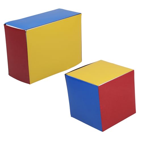 JOINPAYA Magnetisches Abnehmbares Geometriemodell mit Magnetischen Körpern Leicht Zusammenbaubar für Grundschule Fördert Verständnis von Formen und Oberflächenberechnung von JOINPAYA