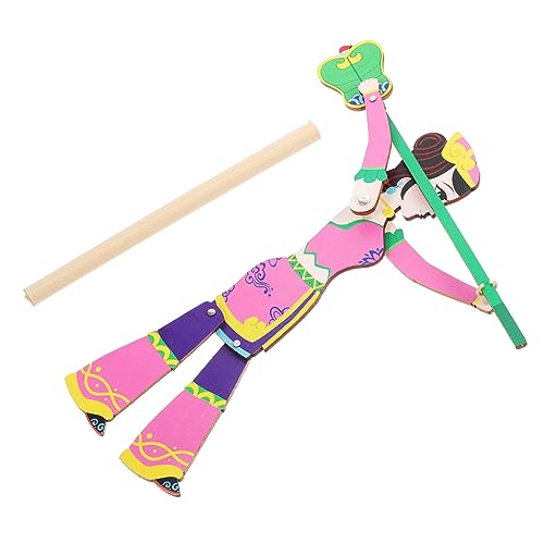 JOINPAYA Marionette bastelset ziernieten Schattenspiel The Craft Toy Tanz-Requisite schattenpuppenspiel bausatz selber Machen Schattenpuppenspiel für Handpuppen Holz von JOINPAYA