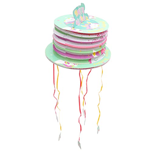 JOINPAYA Mini Einhorn Pinata zum Ziehen Bunte Geburtstagsdeko und Partyspiel für Gefüllte Geschenkbox Festliche Hängedekoration für Mädchen Geburtstagsfeier von JOINPAYA