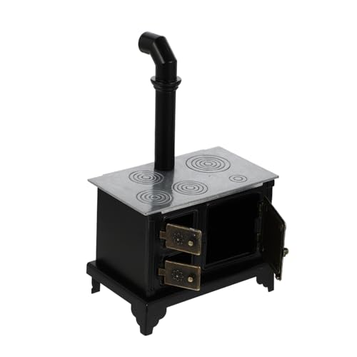JOINPAYA Adorable Mini House Iron Cooking Bench Mit Langem Kamin Miniaturmöbel Für Realistische Dekoration Im Puppenhaus Aus Hochwertigem Eisen Langlebig Und Detailreich Gestaltet von JOINPAYA
