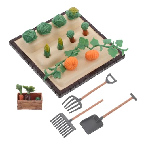 JOINPAYA Mini-Farm Gartenwerkzeuge Mini Dekorative Gartenwerkzeuge Gartenwerkzeuge Feengarten Zubehör Minigarten Gartenbedarf Miniaturgarten landwirtschaftliche Werkzeuge Plastik von JOINPAYA