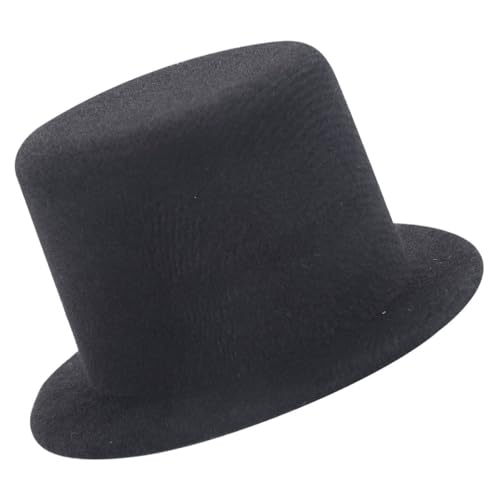 JOINPAYA Mini-Hut Geburtstagshut Top-hat-kostüm Mini-hüte Zylinder Für Kostüm Hut Puppe Miniatur-hexenhut Miniatur-cowboyhüte Zum Basteln Hasenmütze Schutzhelme Stoff Black von JOINPAYA