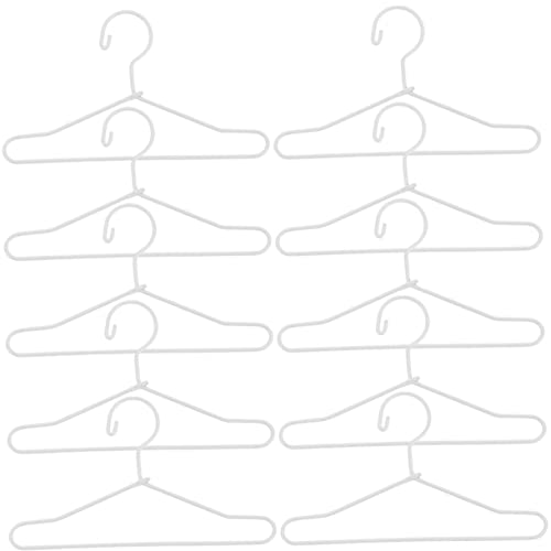 JOINPAYA Mini Kleiderbügel Aus Für Puppen Weißer Kleiderständer Für Und Kleine Puppen Idealer Kleiderbügel Für Puppenmode Und Accessoires 65mm von JOINPAYA