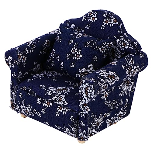 JOINPAYA Mini Möbel Floral Mini Sofa Puppenhaus Zubehör Stilvolle Miniatur Sofa Spielzeug JOINPAYA Mini Möbel Floral Mini Sofa Puppenhaus Zubehör Stilvolle Miniatur Sofa Spielzeug von JOINPAYA