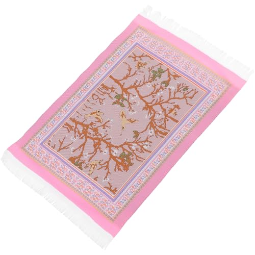 JOINPAYA Mini-Teppich Boden Teppiche Teppich Teppich Puppenhausmatte Spielhaus Teppichdekor Mini-Hausschmuck Miniaturteppich Mini-Hausbedarf Vintage-Teppich Mini-Dekoration Polyester Rosa JOINPAYA Mini-Teppich Boden Teppiche Teppich Teppich Puppenhausmatte Spielhaus Teppichdekor Mini-Hausschmuck Miniaturteppich Mini-Hausbedarf Vintage-Teppich Mini-Dekoration Polyester Rosa von JOINPAYA