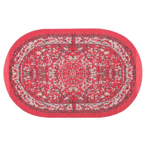 JOINPAYA 1pcs Puppenhaus Rot Vintage-Webteppich: Mini-Teppich Kleiner Teppich bodenbelag Schlafzimmer mit Blumenmuster Retro-Bodenmatte Mini-Requisite Spielhaus Teppichdekor Stoff JOINPAYA 1pcs Puppenhaus Rot Vintage-Webteppich: Mini-Teppich Kleiner Teppich bodenbelag Schlafzimmer mit Blumenmuster Retro-Bodenmatte Mini-Requisite Spielhaus Teppichdekor Stoff von JOINPAYA