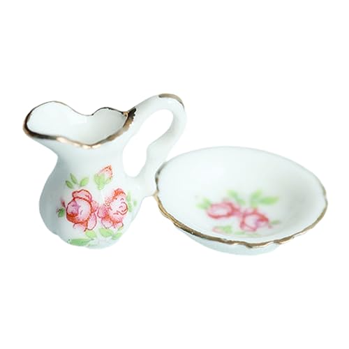 JOINPAYA Mini-blumenvase Miniaturen Mini-blumenvase Vasenbehälter Bausatz Miniatur Vase Puppe Puppenhaus Mini-vase-Requisiten Strauß Mini-Ornament-Puppen Vase Keramik von JOINPAYA