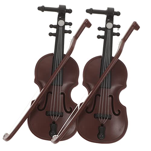 JOINPAYA Simuliertes Mini-geigenspielzeug 2 Stück Musikinstrumentenmodelle Für Die Intelligenz Und Vorstellungskraft Von Kindern Zufälliger Stil von JOINPAYA