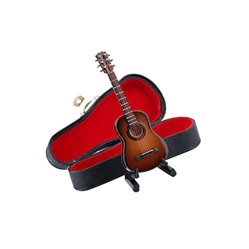 JOINPAYA Miniatur Gitarre Gitarrenhandwerk Dekoration Mini-Gitarre Hölzern von JOINPAYA