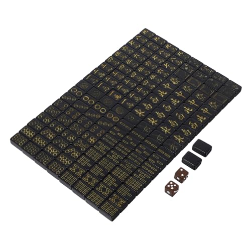 JOINPAYA Miniatur Mahjong Set Chinesisches Mini Mahjong Set Für Die Unterhaltung Zu Hause – Reisefreundliches Brettspiel Mit Würfeln Für Schlafsäle Und Familienzusammenhalt von JOINPAYA