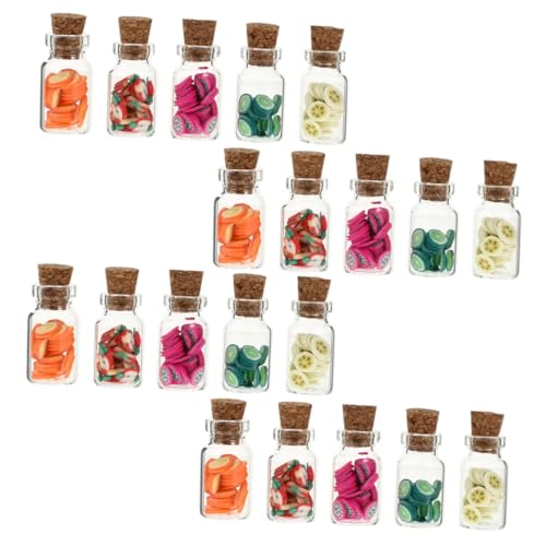 JOINPAYA Obstglas Zum Spielen Mit Lebensmitteln – 20-teiliges Miniatur-glasdekor Realistisches Miniatur-Set Für Das Kinderspielhaus von JOINPAYA