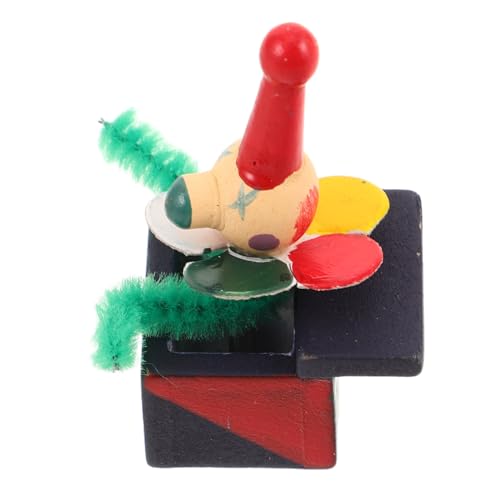 JOINPAYA Miniatur Puppenhaus Zubehör Mini Hauszubehör Im Maßstab 118 Clown Box Aus Holz Kreative Clown Spielzeugbox Für Rollenspiel Requisite von JOINPAYA