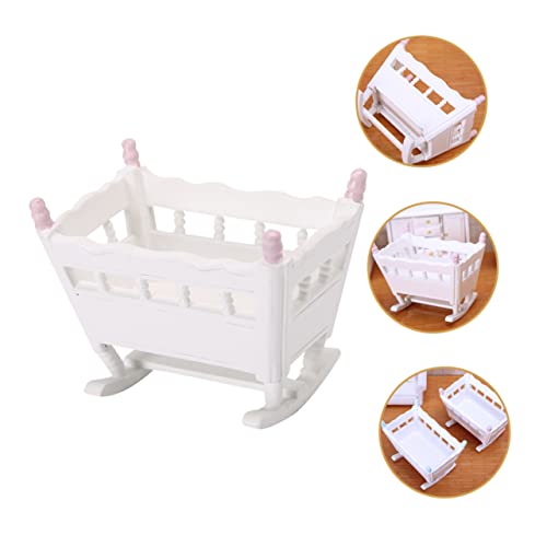 JOINPAYA Miniatur Puppenhaus aus Holz Stabiles Mini Kinderbett Detailreiche Miniatur Puppenmöbel Realistisches Puppenhaus Zubehör für Kinderzimmer Dekoration Rosa JOINPAYA Miniatur Puppenhaus aus Holz Stabiles Mini Kinderbett Detailreiche Miniatur Puppenmöbel Realistisches Puppenhaus Zubehör für Kinderzimmer Dekoration Rosa von JOINPAYA