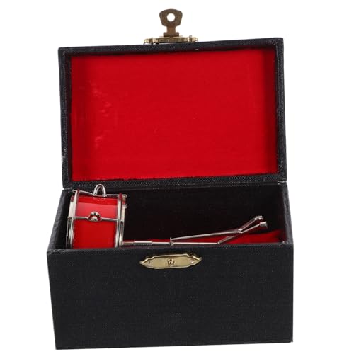 JOINPAYA Miniatur Schlagzeug Ornament Retro Stil Realistische Mini Instrument Deko Kompakt Robust für Heimdekoration und Weihnachtsbaum Zubehör von JOINPAYA