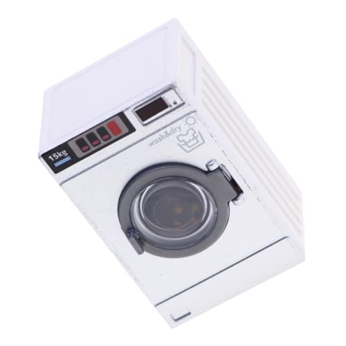 JOINPAYA Miniatur-Waschmaschine Für Puppenhaus Kompaktes Wäscheset Für Kleinkinder Realistische Mini-Waschmaschine Mit Trommel Puppenhaus-Accessoire JOINPAYA Miniatur-Waschmaschine Für Puppenhaus Kompaktes Wäscheset Für Kleinkinder Realistische Mini-Waschmaschine Mit Trommel Puppenhaus-Accessoire von JOINPAYA