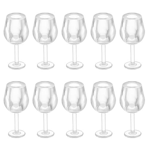 JOINPAYA Miniatur-Weingläser: Mini-Rotweinkelch Im Maßstab 1:12 Für Puppenhaus Küche Bastelzubehör Dekor 0 79 Zoll 10 Stück von JOINPAYA