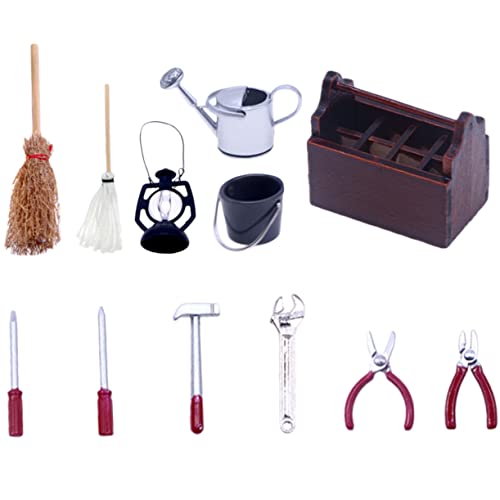 JOINPAYA 1 Set Miniatur Werkzeugkasten Für Puppenhaus Mini Reparaturwerkzeuge Und Dekorative Zubehörteile 12 Teile Für Kreative Bastelprojekte Und Miniatur Szenen JOINPAYA 1 Set Miniatur Werkzeugkasten Für Puppenhaus Mini Reparaturwerkzeuge Und Dekorative Zubehörteile 12 Teile Für Kreative Bastelprojekte Und Miniatur Szenen von JOINPAYA