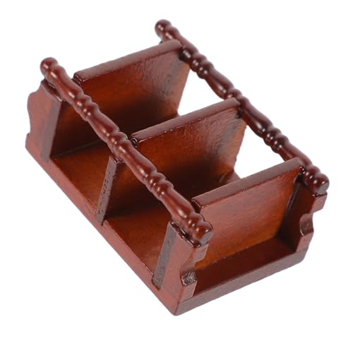 JOINPAYA Miniaturmöbel Tisch Klein Miniaturen Rechteckig Nacht Zubehör Modern Puppe Light Brown Hölzern von JOINPAYA