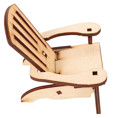 JOINPAYA Miniaturmöbel-stuhlmodell Puppe Miniaturmöbelmodell Mini-stuhlverzierung Mini Möbelmodelle Mini-möbelverzierung Miniatur -heimmöbel Mini-stuhldekoration Mini House Accessory Holz von JOINPAYA