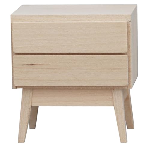 JOINPAYA Miniaturmöbelmodell Miniaturen Kleinkinder Dekorativ Stütze Puppe Vorgeben Mini-kabinett Beige Hölzern von JOINPAYA
