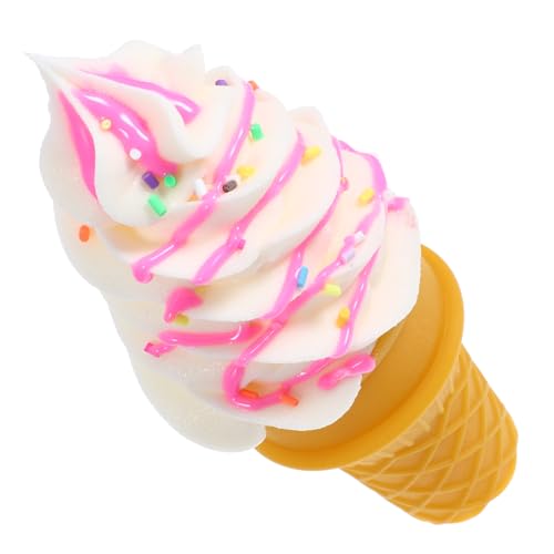 JOINPAYA Modell Einer Eistüte Eisfigur Eiscreme Eisschaufel Gefälschtes Dessertmodell Dekorationen Für Eispartys Eismaschine Eisstangen Wagen Eistütenständer Eiswaffel PVC Rosa JOINPAYA Modell Einer Eistüte Eisfigur Eiscreme Eisschaufel Gefälschtes Dessertmodell Dekorationen Für Eispartys Eismaschine Eisstangen Wagen Eistütenständer Eiswaffel PVC Rosa von JOINPAYA