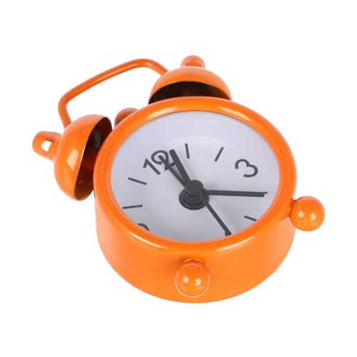 JOINPAYA Modell Kleine Wecker Puppehaus Zubehör Miniatur Uhrenornament Orange Sammler Dekoration für Puppenhausmöbel JOINPAYA Modell Kleine Wecker Puppehaus Zubehör Miniatur Uhrenornament Orange Sammler Dekoration für Puppenhausmöbel von JOINPAYA