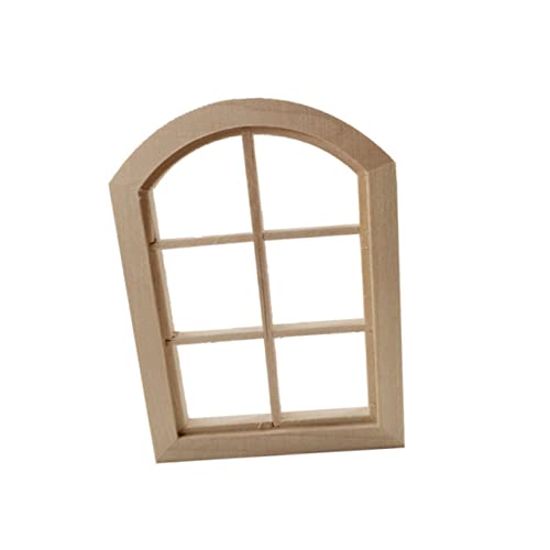 JOINPAYA Modell aus Holz bastelzeug handwerkskunst holzdeko Miniature House Exquisite Dekoration Möbelverzierung Wohnkultur Miniaturspielzeug Mini-Hausschmuck Miniatur-Fensterrahmen von JOINPAYA