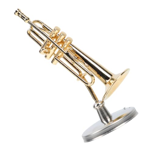 JOINPAYA Modell eines Blasinstruments Trompeten-Desktop-Ornament Mini - Miniatur Stilvoll modern Kupfer Trompetenmodell Metall Trompeten Dekoration kleine Trompete Mini-Trompete JOINPAYA Modell eines Blasinstruments Trompeten-Desktop-Ornament Mini - Miniatur Stilvoll modern Kupfer Trompetenmodell Metall Trompeten Dekoration kleine Trompete Mini-Trompete von JOINPAYA