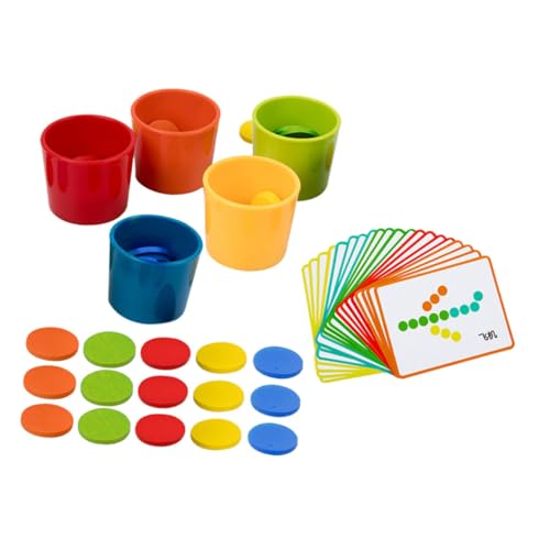 JOINPAYA Baby-formsortierspielzeug – Farbige Sortierbecher Für Kleinkinder – Passendes Holzspielzeug Zur Feinmotorik JOINPAYA Baby-formsortierspielzeug – Farbige Sortierbecher Für Kleinkinder – Passendes Holzspielzeug Zur Feinmotorik von JOINPAYA