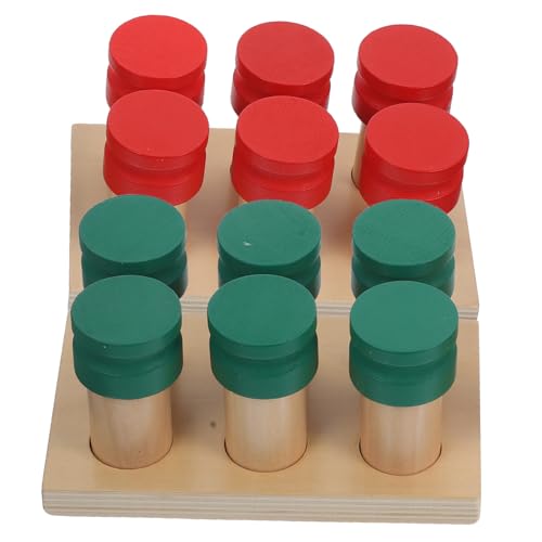 JOINPAYA Montessori Holzsensorikspielzeug mit Geruchssinn Interaktives Lernspielzeug für Kleinkinder Greifspielzeug Pädagogische für Vorschulkinder Sicher und Langlebig von JOINPAYA
