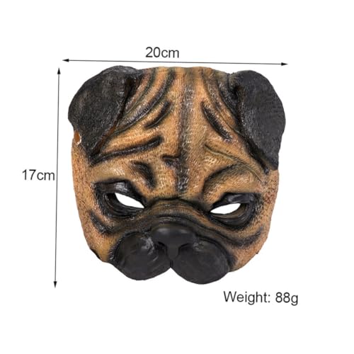 JOINPAYA Mops-Maske halloween costume halloween kleidung costume halloween lustige halloween outfit Mops-Gesichtsabdeckung Requisiten zum Verkleiden von Hunden Chocolate JOINPAYA Mops-Maske halloween costume halloween kleidung costume halloween lustige halloween outfit Mops-Gesichtsabdeckung Requisiten zum Verkleiden von Hunden Chocolate von JOINPAYA