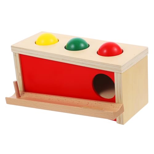 JOINPAYA Motorikspielzeug Holzball für Kleinkinder Stabile Ballwurf Box Hand Auge Koordination und Logischem Pädagogisches Lernspielzeug für Junge Mädchen und Vorschulkinder von JOINPAYA
