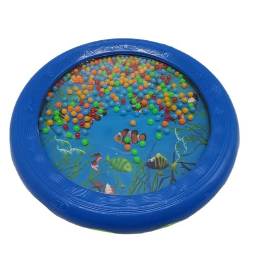 JOINPAYA Musik Instrument Ocean Drum mit Wellenperlen Pädagogisches Percussion Instrument Blau Fördert Koordination und Kreativität von JOINPAYA