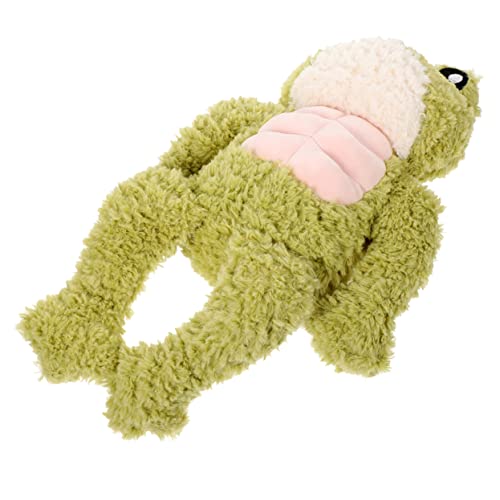 JOINPAYA Muskeltierpuppe Kuscheltiere Für Frosch Entzückendes Kuscheltier Puppenornament Kinderspielzeug Kinderpuppe Verschleißfestes Kuscheltier Sofa Puppendekor Plüsch von JOINPAYA