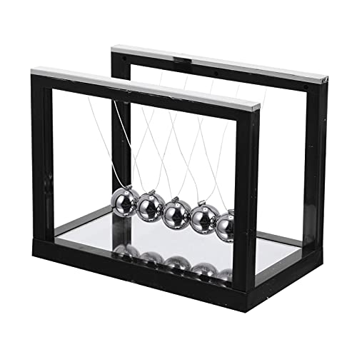 JOINPAYA Newton schwingt den Ball schwebendes Schreibtischspielzeug Bewegungsspielzeug Physikalisches kinderspielzeug Physik Wissenschaft pendelkugel Balance-Bälle- Black von JOINPAYA