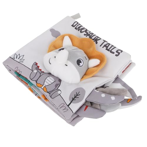 JOINPAYA Nordisches Windschweif-Stoffbuch für Neugeborene beschäftigtes Buch Neugeborene Bücher Badebücher für Babys sensorische Bücher muss haben Tuch Light Grey von JOINPAYA