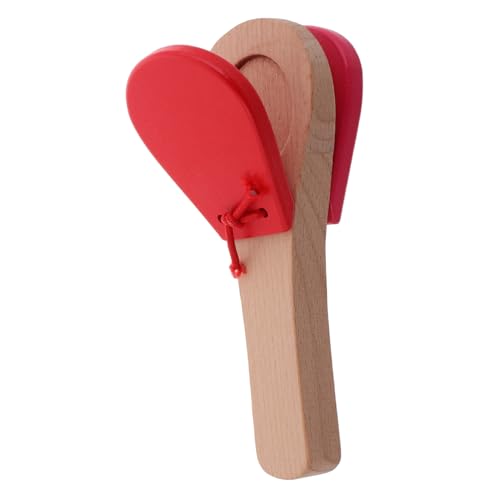 JOINPAYA Orff Instrument Holz Kastagnetten mit Langem Griff Handliche Percussion für Rhythmusförderung Robustes Musikinstrument für Junge Mädchen und Erwachsene für Anfänger und JOINPAYA Orff Instrument Holz Kastagnetten mit Langem Griff Handliche Percussion für Rhythmusförderung Robustes Musikinstrument für Junge Mädchen und Erwachsene für Anfänger und von JOINPAYA