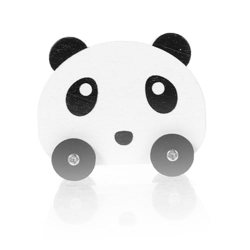JOINPAYA Panda Storage Car Puppenhaus-Aufbewahrungswagen Mini-Aufbewahrungswagen Miniatur-Zubehör Vintage Puppenhausmöbel schubkarre Mini-Puppenstubenregal puppenhaus lagerregal hölzern von JOINPAYA
