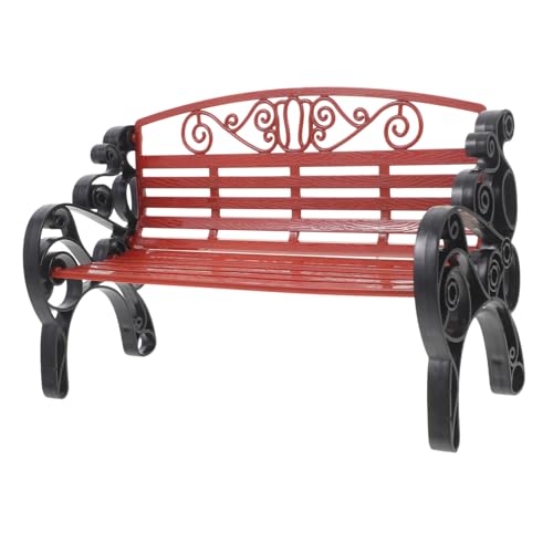 JOINPAYA Parkstuhl Modell Mini Szene Puppenhaus-Gartenbank Bänke wunderlich Tischdekoration Dekorationsobjekt Gartenbank Modell Retro Bank Modell kleines Bankornament kleines Bankmodell Abs von JOINPAYA