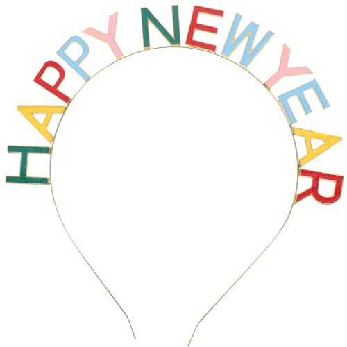 JOINPAYA Neujahrsparty-zubehör Buntes Dekoratives Stirnband Happy New Year-stirnband Mädchen-stirnbänder von JOINPAYA