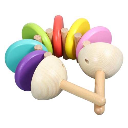 JOINPAYA Holzbaustein-Spielzeug – Kastagnetten Für Kinder Handschlaginstrument Musikspielzeug Zum Benutzen Perfekt Für Kleinkinder Und Vorschulkinder 10er-Set von JOINPAYA