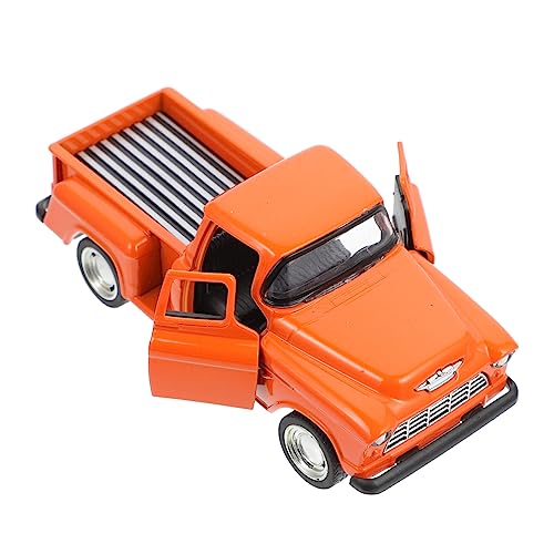 JOINPAYA Pickup-Truck-Modell Miniaturauto Modellauto kleines LKW-Modell Figur bastelset basteln für Auto Fahrzeugmodell Miniatur-LKW Legierung Orange von JOINPAYA