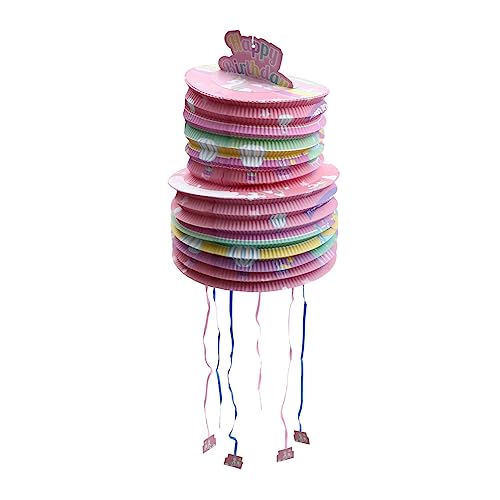 JOINPAYA Piñata Partytütenfüller Für Dekorationen Geburtstagsfeier Laternen-pinata- Für Beutelfüller Für Weihnachtsfeiern Pinata-hit- Duschpinata Papier Rosa von JOINPAYA