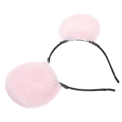 JOINPAYA Plüsch Mausohren Stirnband für Frauen und Mädchen Süßes Tierkostüm Halloween Haarreif Flauschiges Bequemes Cosplay Accessoire für Party und Fasching von JOINPAYA