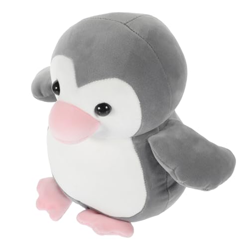 JOINPAYA Plüsch Pinguin Kuscheltier Graues Stofftier Deko Kissen Sofa Weiches Tierkissen für und Auto von JOINPAYA
